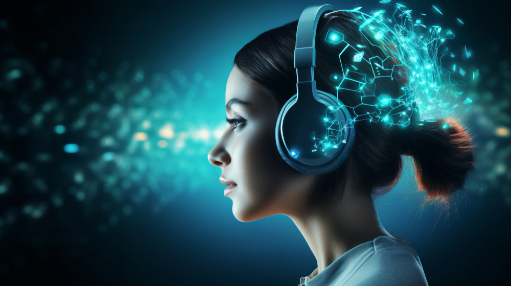 A saleswoman making smart calls with AI