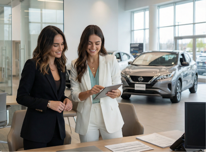 AI salespeople selling cars