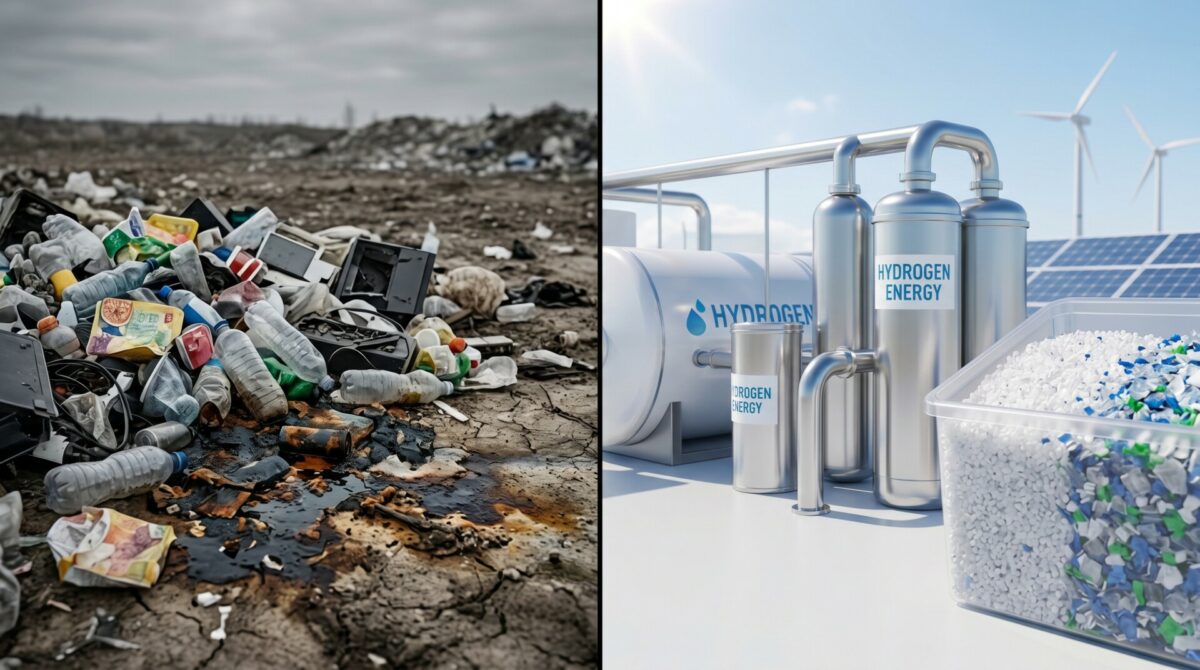 Plastic and batteries can generate new energy