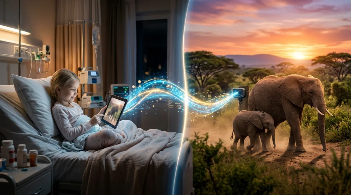 Live cameras showing children in hospitals