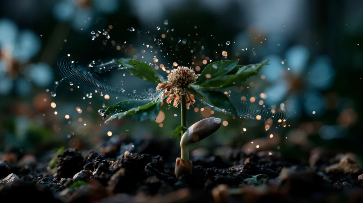 The sound waves produced by rain trigger internal mechanisms in seeds that accelerate their growth