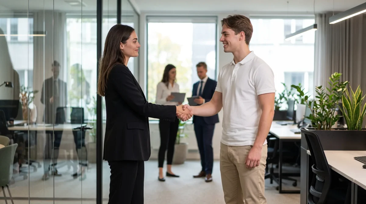 A sales representative analyzes conversations with the help of an AI-powered sales assistant, optimizing follow-ups and lead prioritization while boosting sales performance in real time.