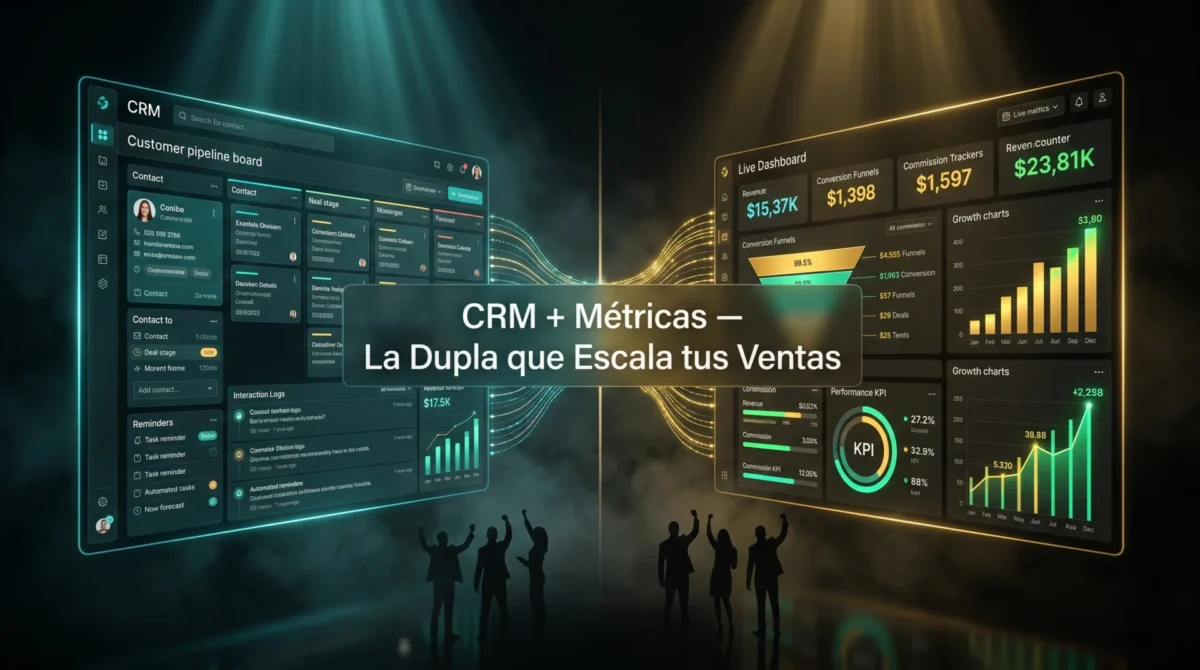 Vendedor analizando conversaciones y señales de intención dentro de una operación comercial inteligente
