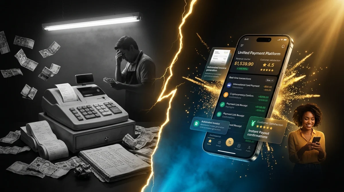 Payments integrated with CRM and WhatsApp for fully traceable sales operations