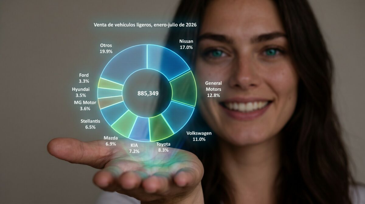Análisis de las ventas de vehículos ligeros en México durante julio de 2026 y las tendencias que marcaron la competencia entre fabricantes.