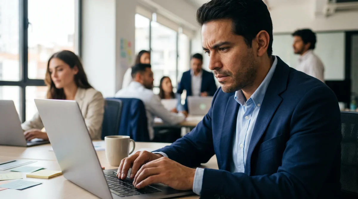  Un equipo comercial analiza datos y señales de clientes para convertir la información en decisiones y acciones de venta más relevantes. 
