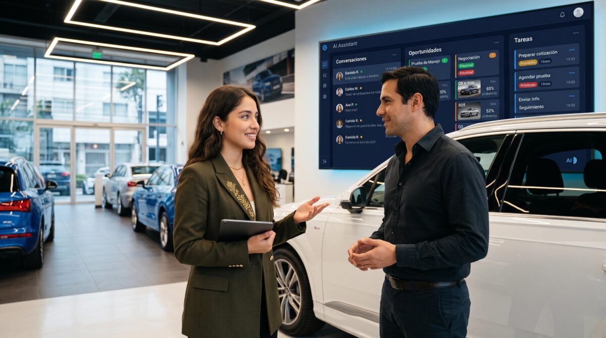 CRM para vendedores que usa IA para reducir tareas administrativas, mantener el contexto comercial y devolver al equipo tiempo para vender y cerrar mejor.
