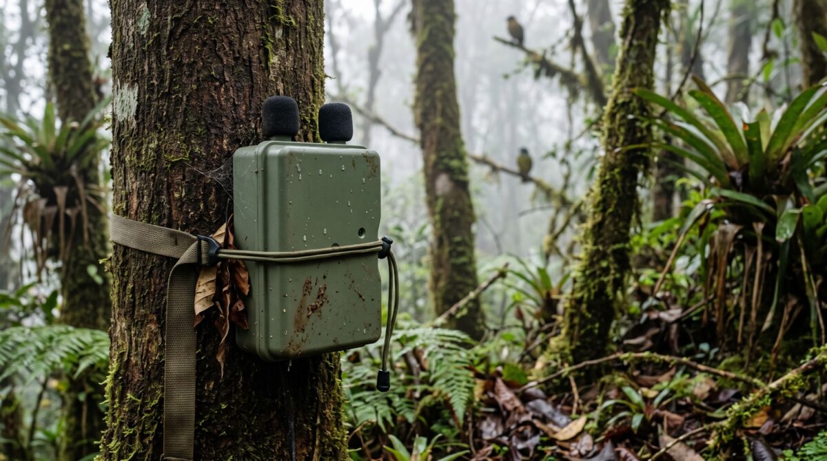 Chorus utiliza inteligencia artificial para analizar grabaciones de los bosques y convertir sus sonidos en información sobre las aves.
