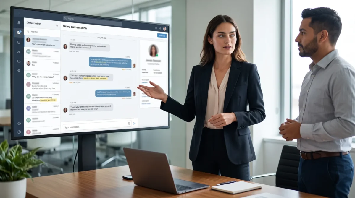 At BIKY.ai, the human salesperson observes the information and waits for the right moment to intervene.